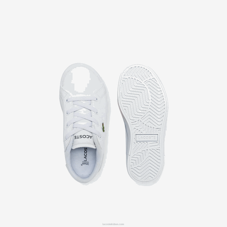 bebês Lacoste branco 21g tênis sintético powercourt 08D02935