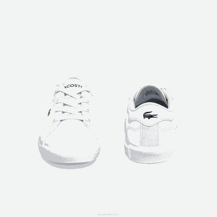 bebês Lacoste branco 21g tênis sintético powercourt 08D02935