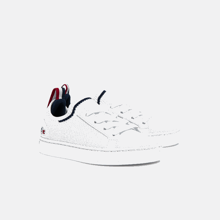 bebês Lacoste branco/marinho e vermelho 407 tênis la piquee textil tricolor 08D02994