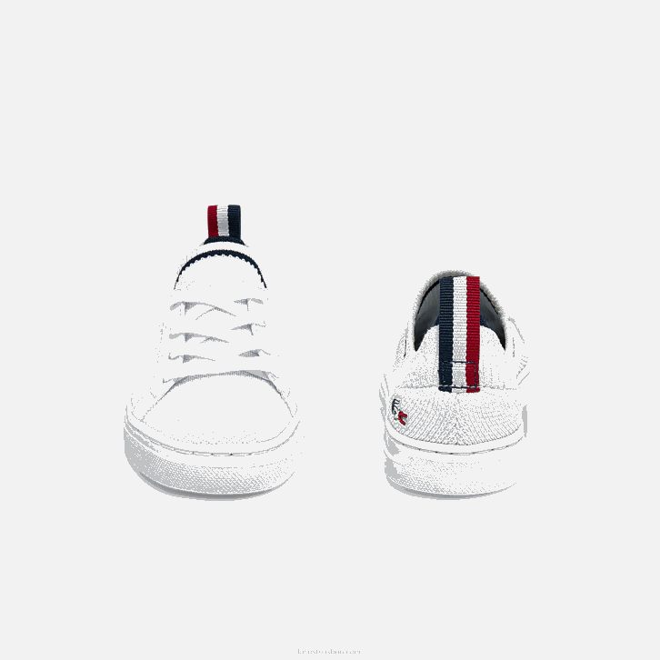 bebês Lacoste branco/marinho e vermelho 407 tênis la piquee textil tricolor 08D02994
