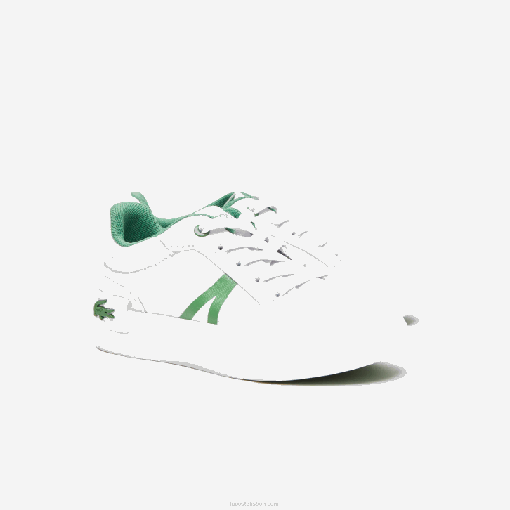 bebês Lacoste branco/verde 082 l004 sapatilhas têxteis 08D02933