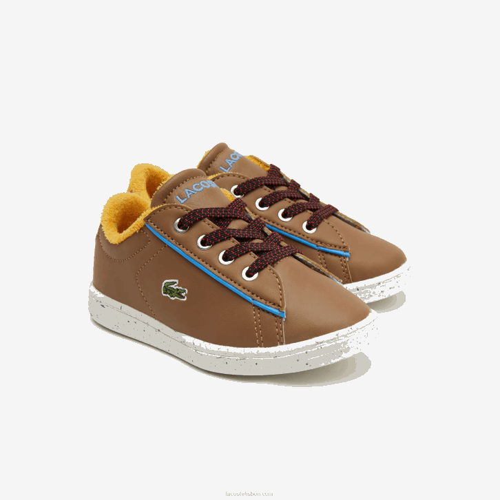 bebês Lacoste marrom azul claro 2g7 sapatos sintéticos de inverno carnaby 08D02993