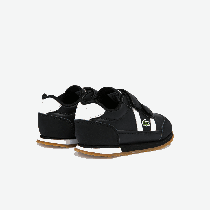 bebês Lacoste preto e branco 312 tênis sintético parceiro 08D02965