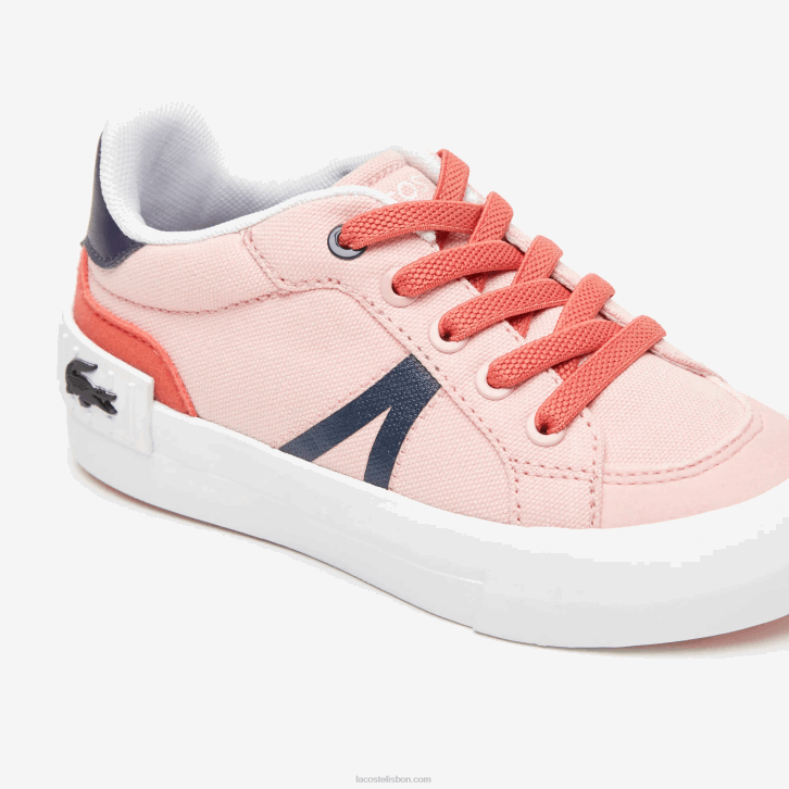 bebês Lacoste rosa marinho s1n l004 sapatilhas têxteis 08D02932