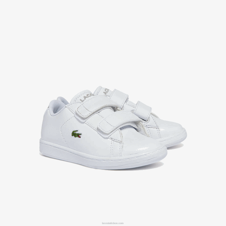 bebês Lacoste branco 21g tênis sintético carnaby evo bl 08D02940