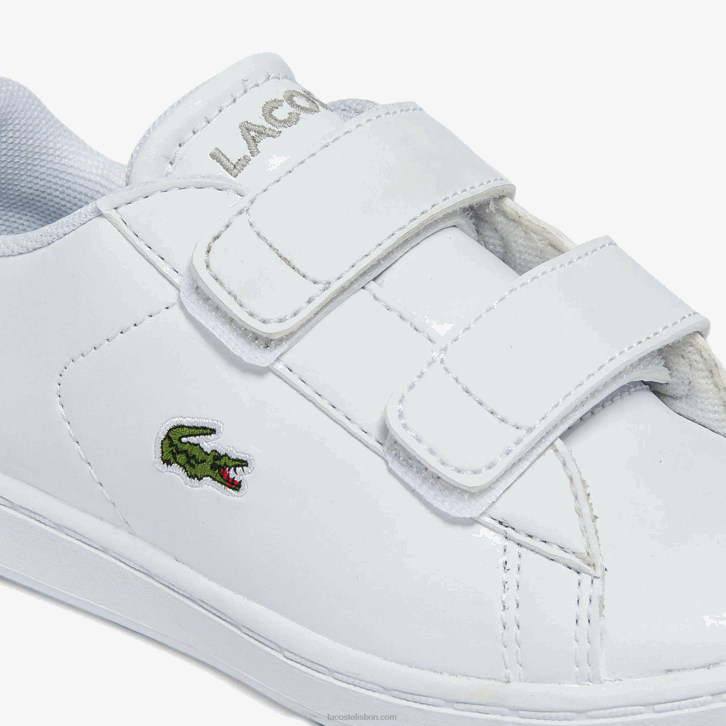 bebês Lacoste branco 21g tênis sintético carnaby evo bl 08D02940