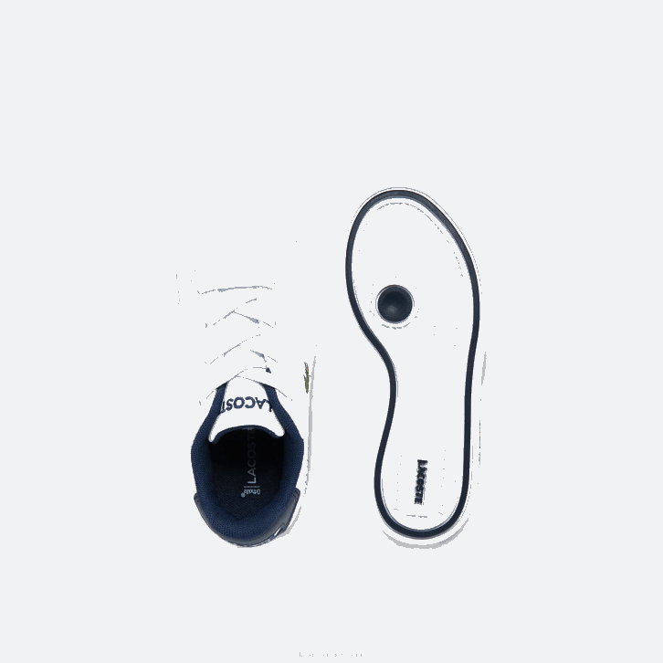 bebês Lacoste branco e marinho 042 tênis sintético graduado 08D02972