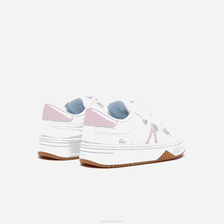 bebês Lacoste branco e rosa b53 tênis sintético l001 08D02977