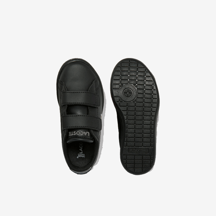 bebês Lacoste preto 02h tênis sintético carnaby evo bl 08D02939