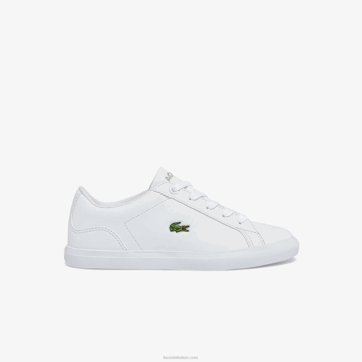 crianças Lacoste branco 21g tênis sintético lerond 08D03116