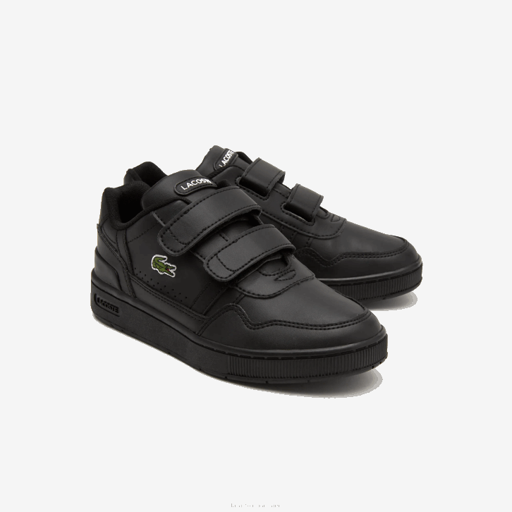 crianças Lacoste preto 02h Tênis sintético colorido com clipe em t 08D03113
