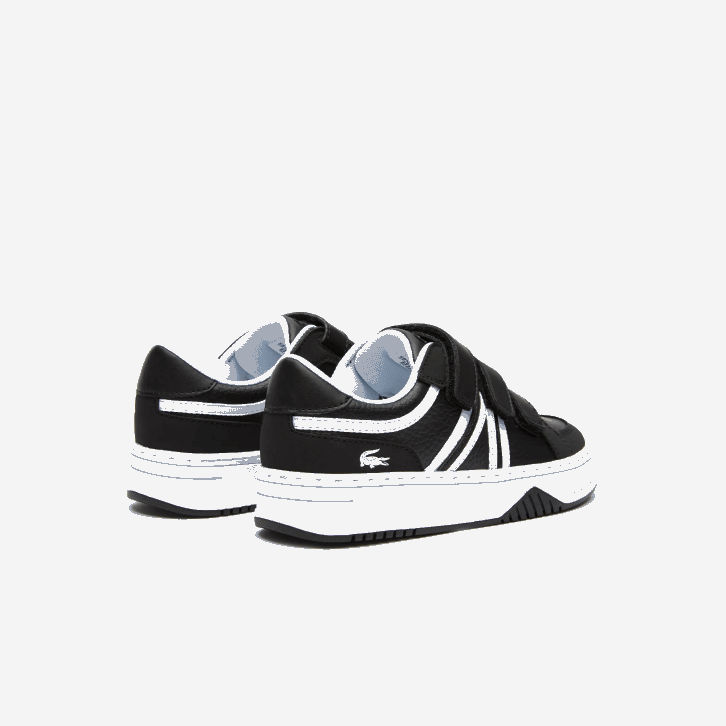 crianças Lacoste preto e branco 312 tênis sintético l001 08D03259