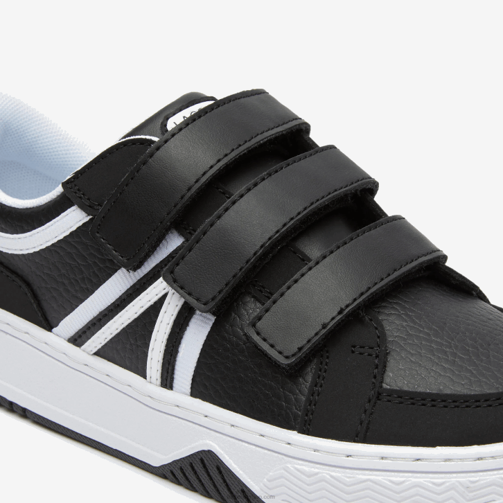 crianças Lacoste preto e branco 312 tênis sintético l001 08D03259