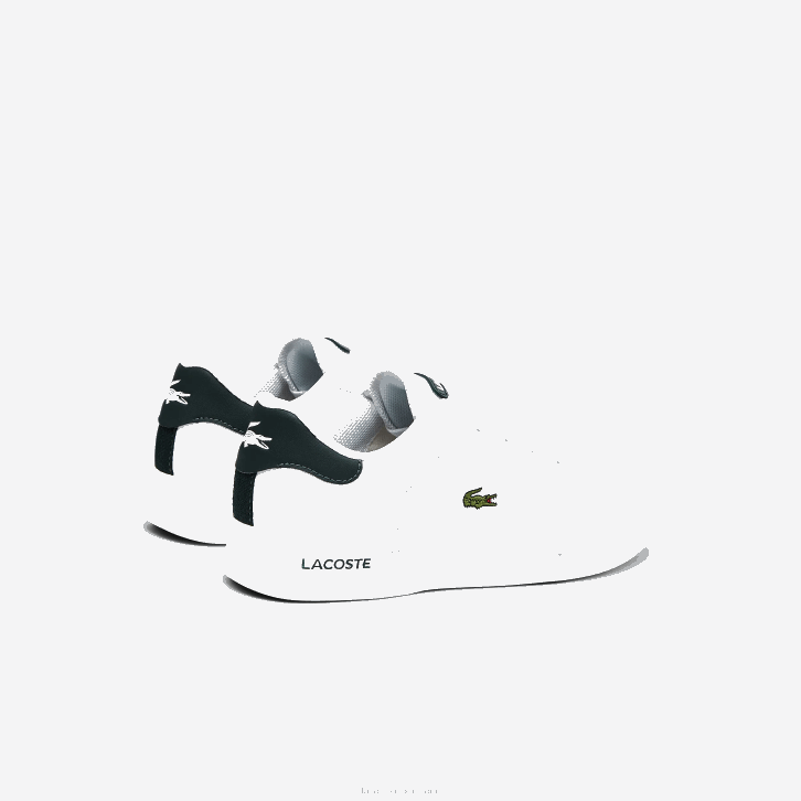 juniores Lacoste branco e verde escuro 1r5 tênis sintético twin serve 08D03320