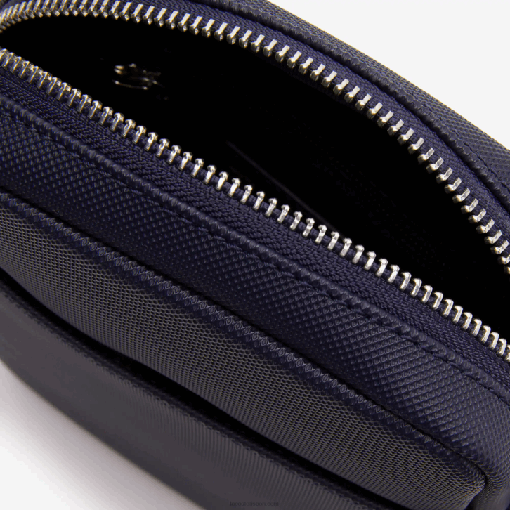 homens Lacoste 21 clássica bolsa petit pique vertical com zíper 08D02024