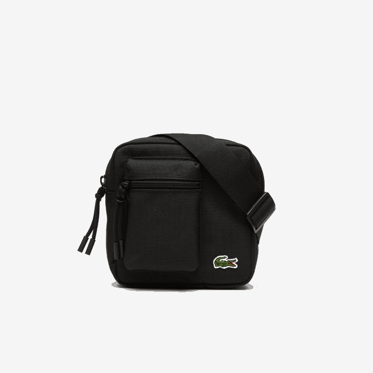 homens Lacoste 991 saco de câmera com zíper de ombro ajustável 08D02091