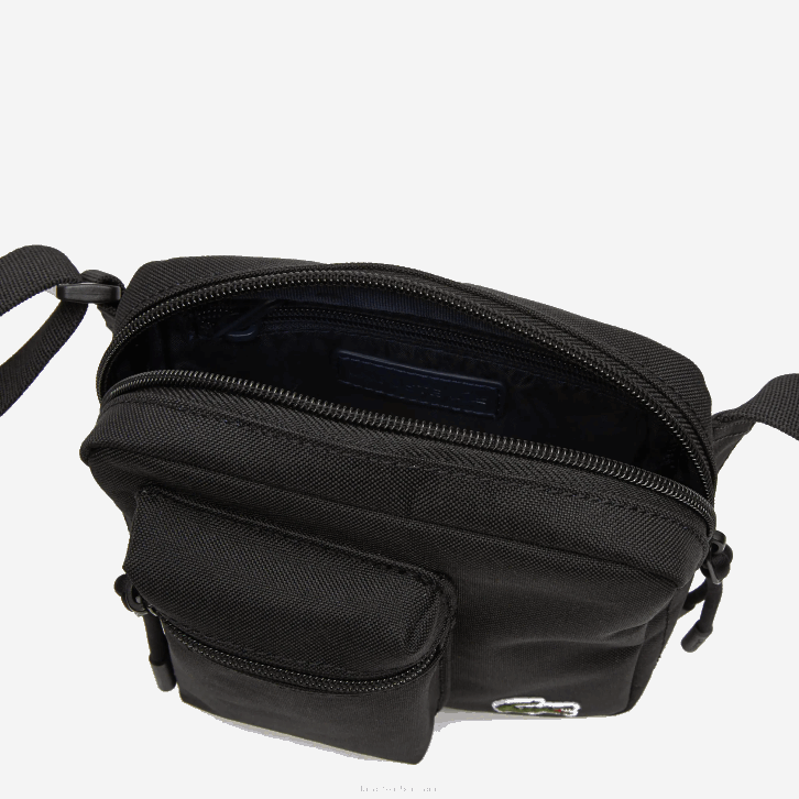 homens Lacoste 991 saco de câmera com zíper de ombro ajustável 08D02091