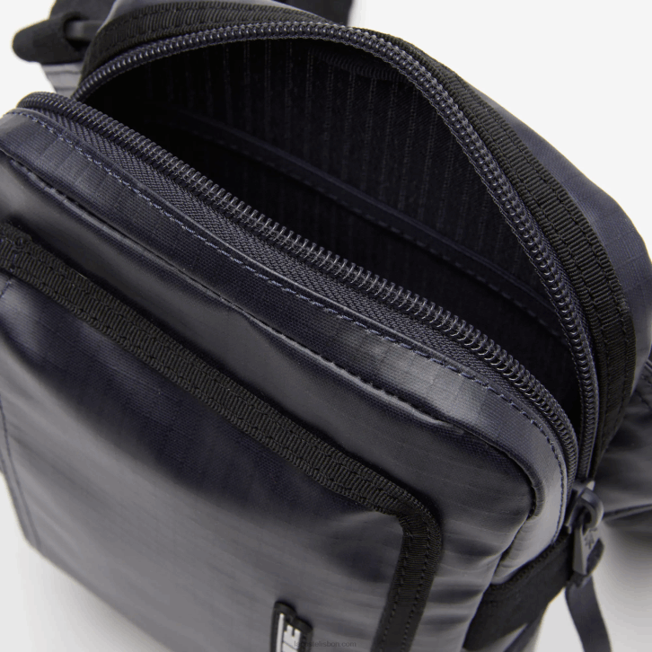 homens Lacoste azul nuit noir m20 bolsa com detalhe em contraste com zíper 08D01963