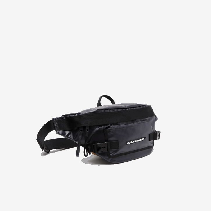 homens Lacoste azul nuit noir m20 bolsa de cintura com estampa de logo 08D01951