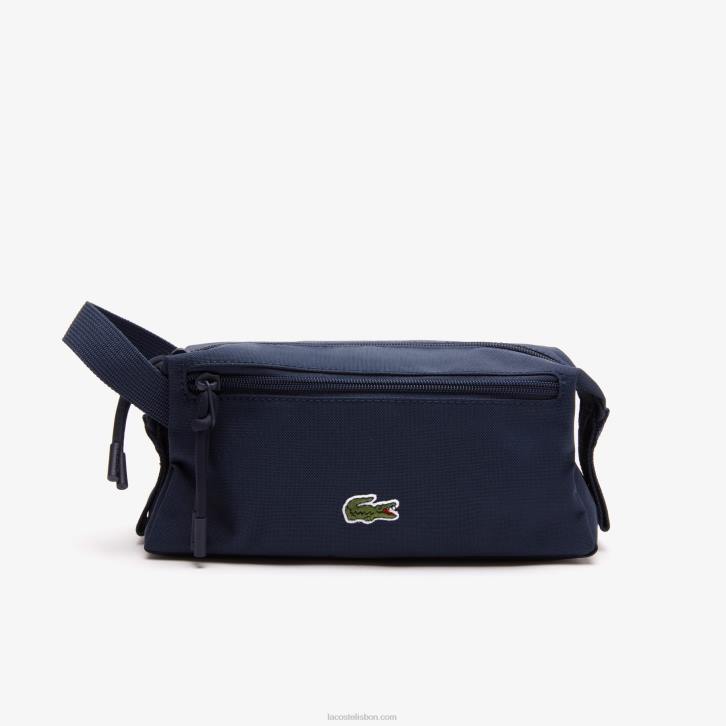 homens Lacoste casaco de pavão 992 bolsa de higiene com zíper 08D02122