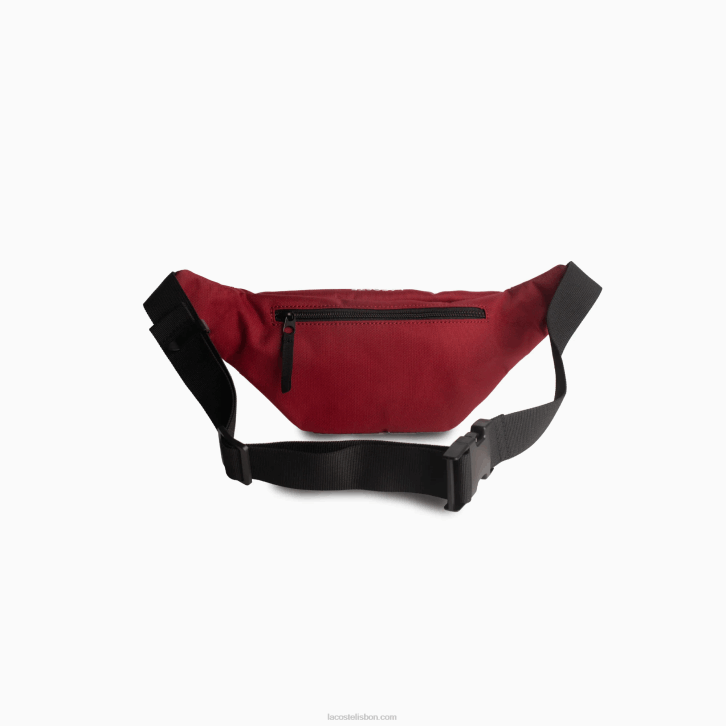 homens Lacoste ciclismo vermelho 984 bolsa de cinto de fibra reciclada 08D02004