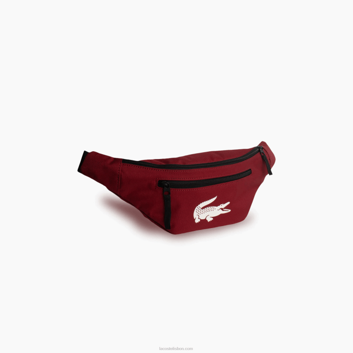 homens Lacoste ciclismo vermelho 984 bolsa de cinto de fibra reciclada 08D02004