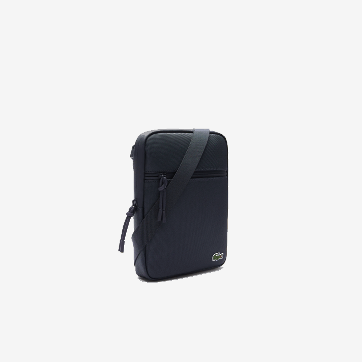 homens Lacoste eclipse b88 lcst bolsa cruzada petit pique com zíper médio 08D02012