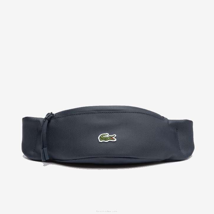 homens Lacoste eclipse b88 pochete com zíper em lona revestida lcst 08D02066
