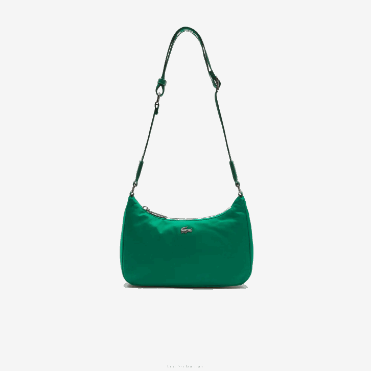 homens Lacoste estival blanc j28 bolsa de ombro de nylon com alça de crocodilo de metal 08D02019