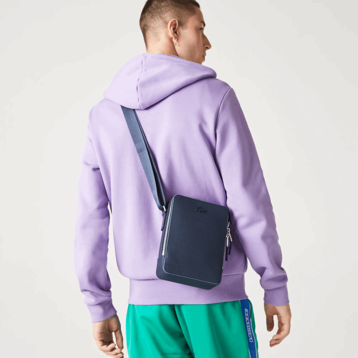 homens Lacoste fuzileiro naval 166 argentino k39 bolsa para câmera vertical em couro chantaco com costura fosca 08D02026