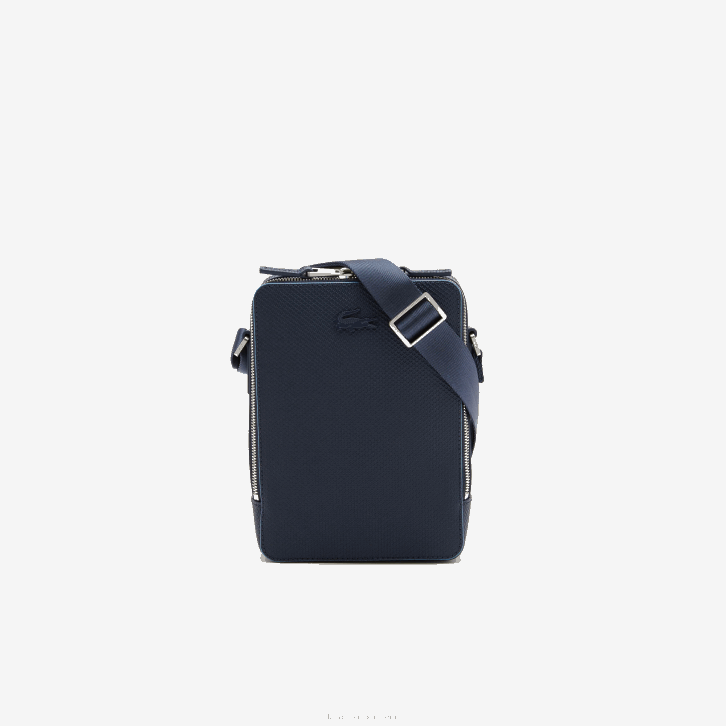 homens Lacoste fuzileiro naval 166 argentino k39 bolsa para câmera vertical em couro chantaco com costura fosca 08D02026