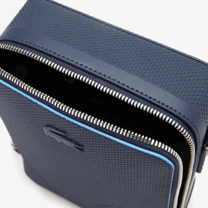 homens Lacoste fuzileiro naval 166 argentino k39 bolsa para câmera vertical em couro chantaco com costura fosca 08D02026