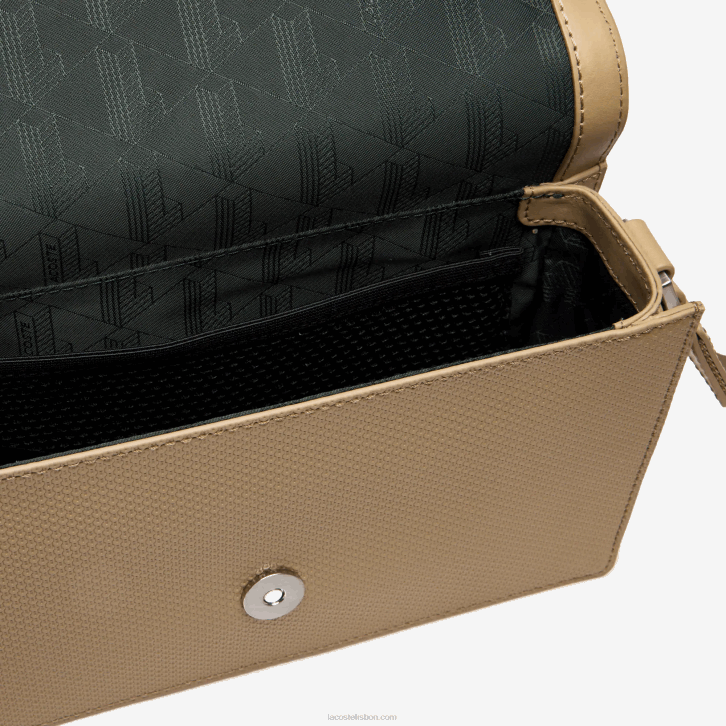 homens Lacoste leão l32 Bolsa com aba de couro de bezerro chantaco 08D01969