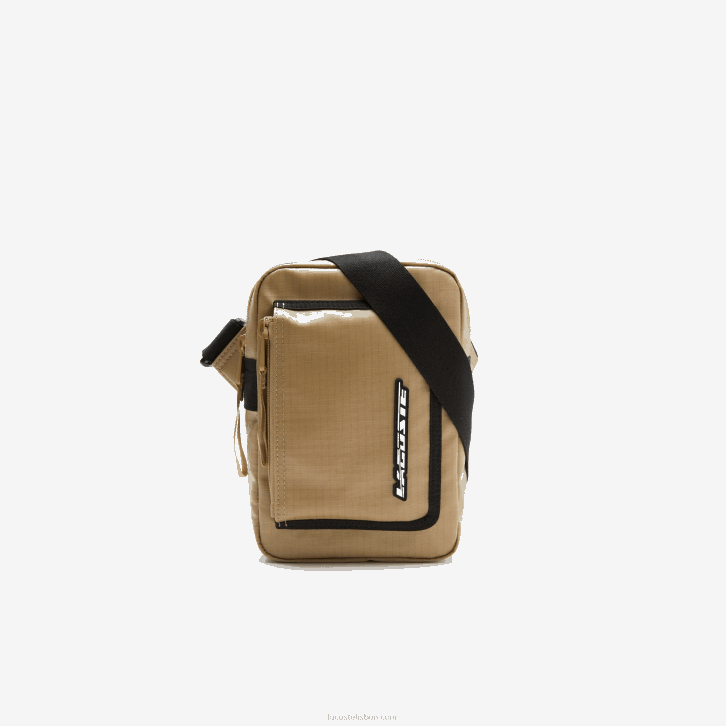homens Lacoste leão noir m21 bolsa com detalhe em contraste com zíper 08D01962