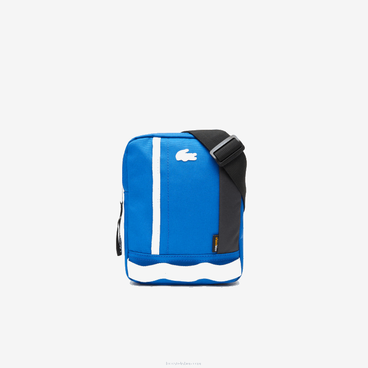 homens Lacoste marina noir farine k97 bolsa transversal color block com alça contrastante 08D02103