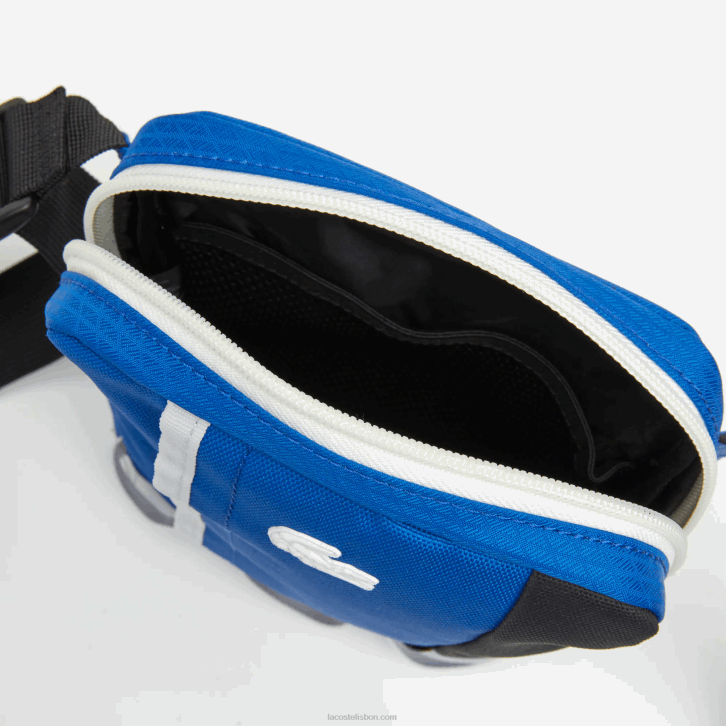 homens Lacoste marina noir farine k97 bolsa transversal color block com alça contrastante 08D02103