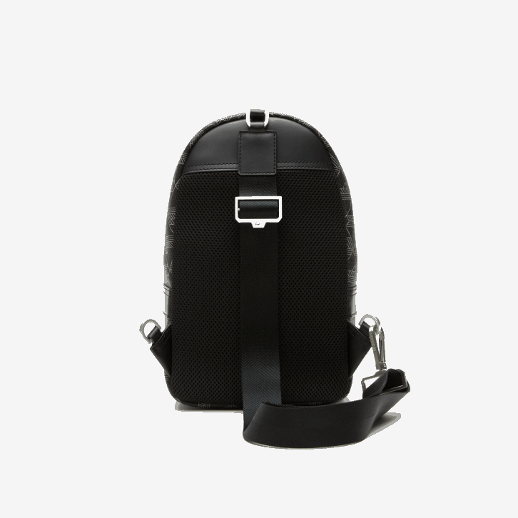 homens Lacoste monograma noir gris h45 bolsa transversal com estampa monograma the blend 08D01975