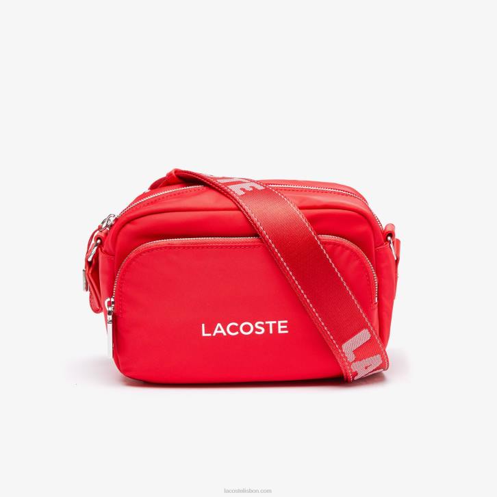 homens Lacoste pompier blanc k08 bolsa transversal de náilon de marca 08D02071