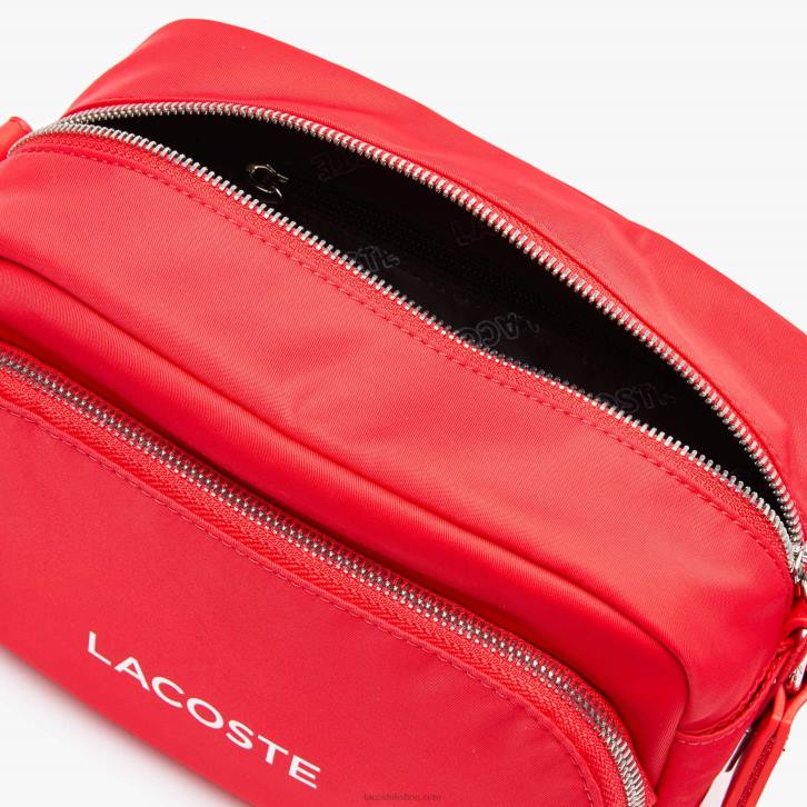 homens Lacoste pompier blanc k08 bolsa transversal de náilon de marca 08D02071