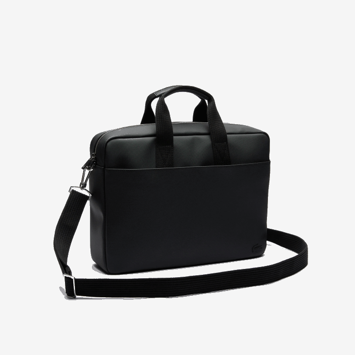 homens Lacoste preto 000 bolsa clássica petit pique para computador 08D02027