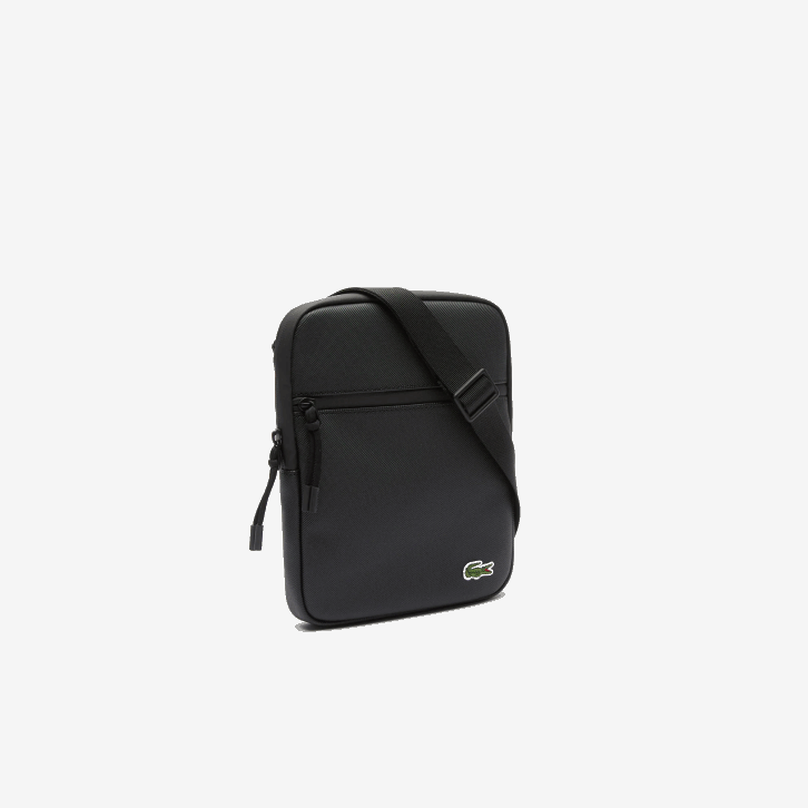homens Lacoste preto 000 lcst bolsa cruzada petit pique com zíper médio 08D02013