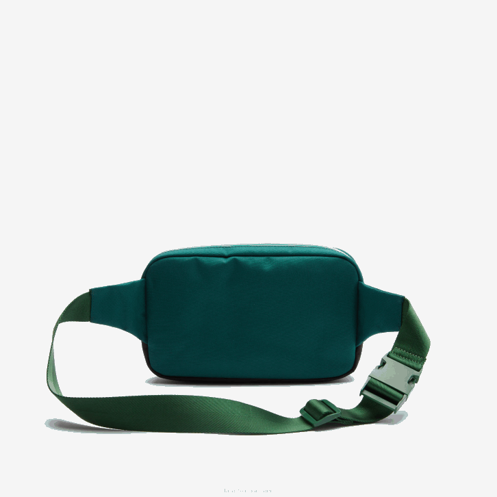 homens Lacoste swing vert 132 espirulina h47 pochete de lona com detalhes de contraste de roupa l 08D02040
