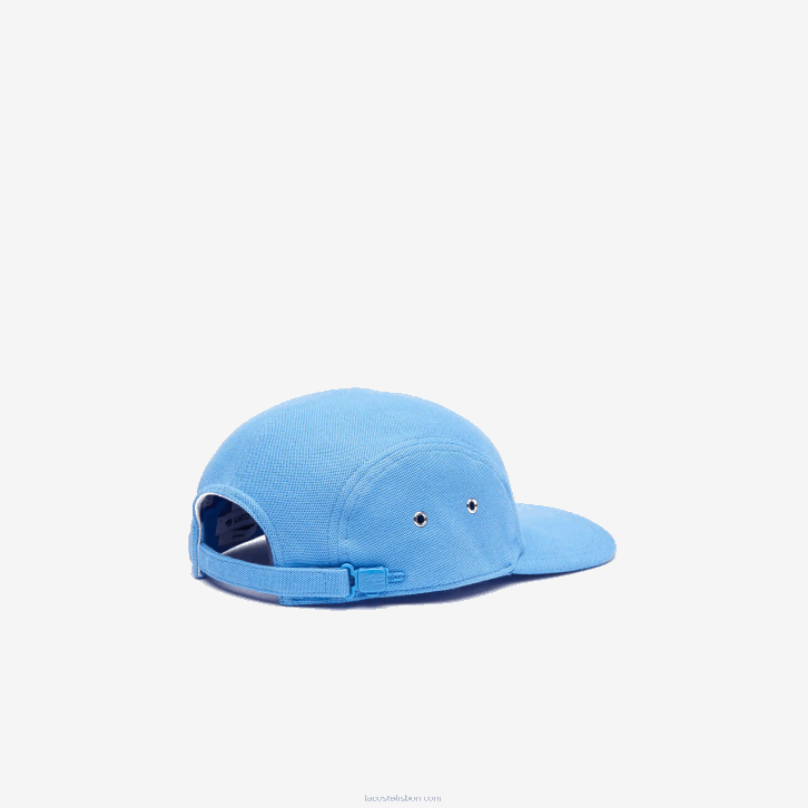 homens Lacoste azul l99 boné girolle de algodão orgânico 08D02154