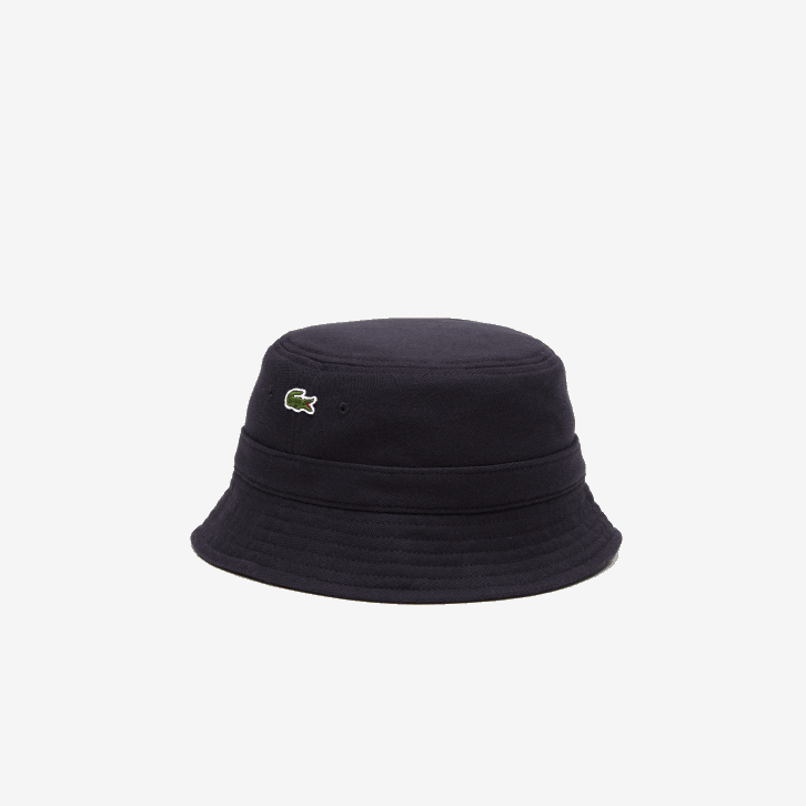 homens Lacoste azul marinho hde chapéu de balde de algodão orgânico 08D02288