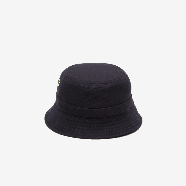 homens Lacoste azul marinho hde chapéu de balde de algodão orgânico 08D02288