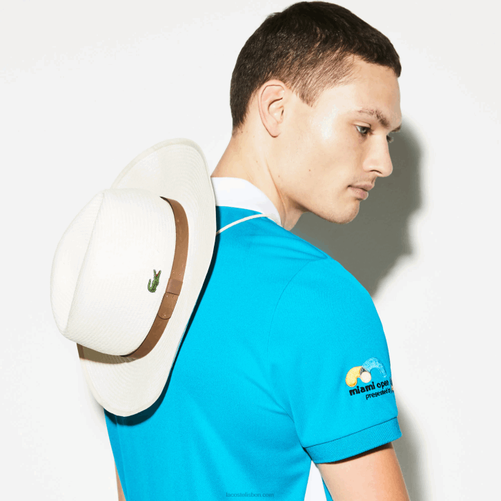 homens Lacoste bege 8lx boné de tênis esporte miami tecido aberto com cordão 08D02340
