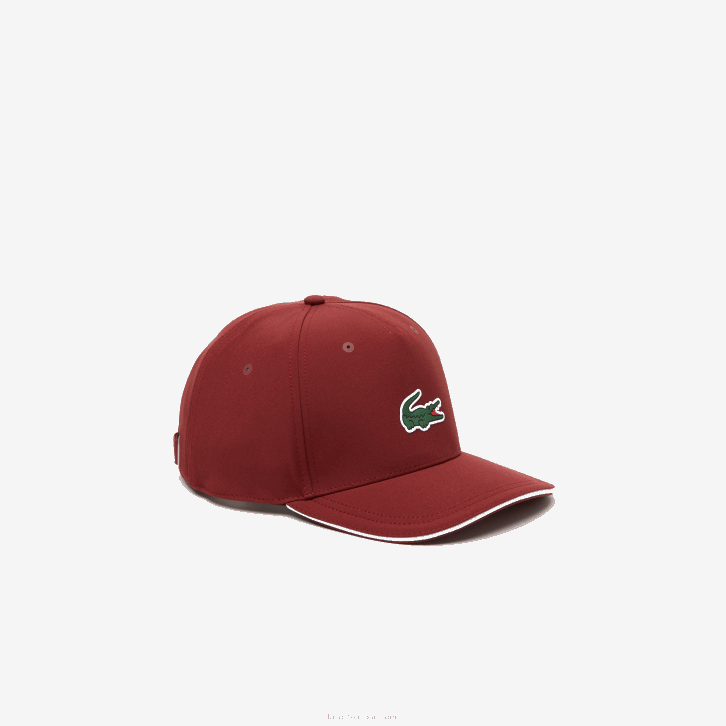 homens Lacoste bordeaux zs1 boné de golfe ajustável esportivo 08D02253