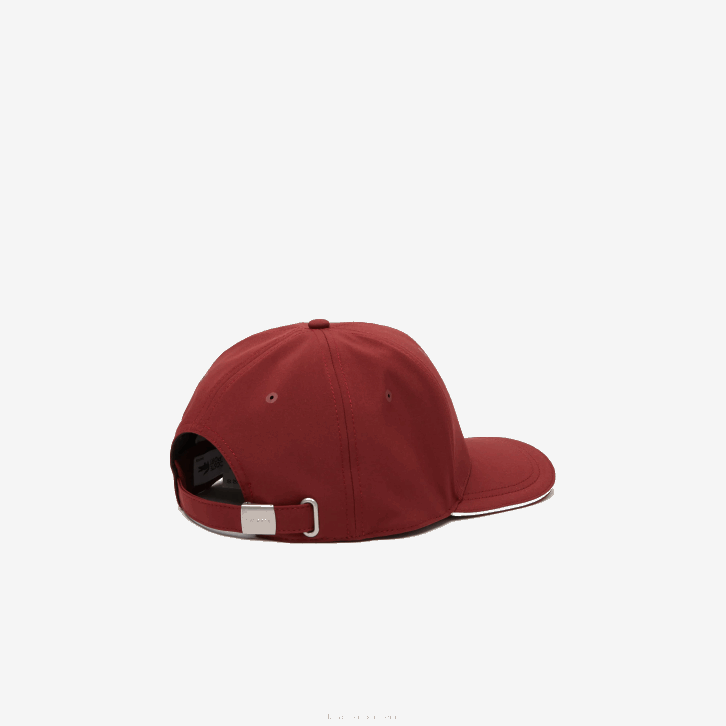 homens Lacoste bordeaux zs1 boné de golfe ajustável esportivo 08D02253