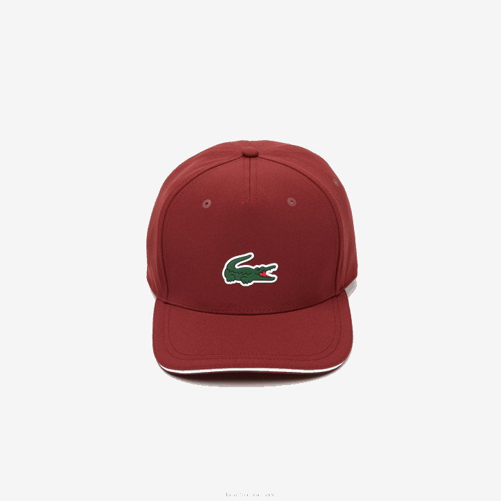 homens Lacoste bordeaux zs1 boné de golfe ajustável esportivo 08D02253
