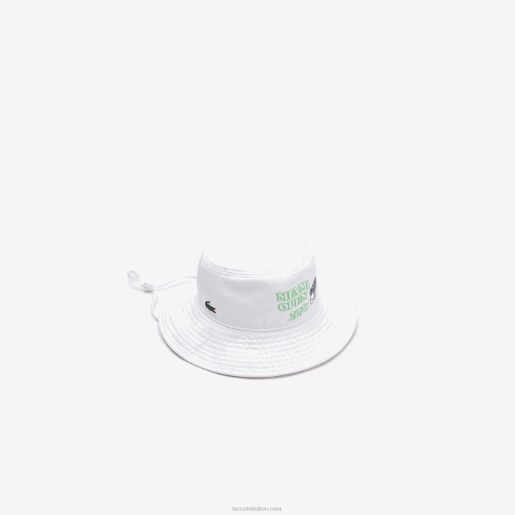 homens Lacoste branco 001 chapéu sport miami open edition 08D02171
